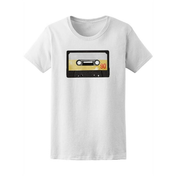 Audio Cassette Retro T-Shirt Women -Image by Shutterstock, Female Large
