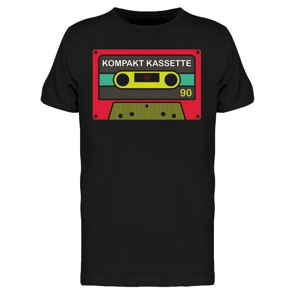 Audio Compact Cassette Tape T-Shirt Men -Image by Shutterstock, Male x-Large