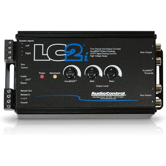 Audio Control LC2i 2 Channel Line Out Converter with AccuBASS and Subwoofer Control