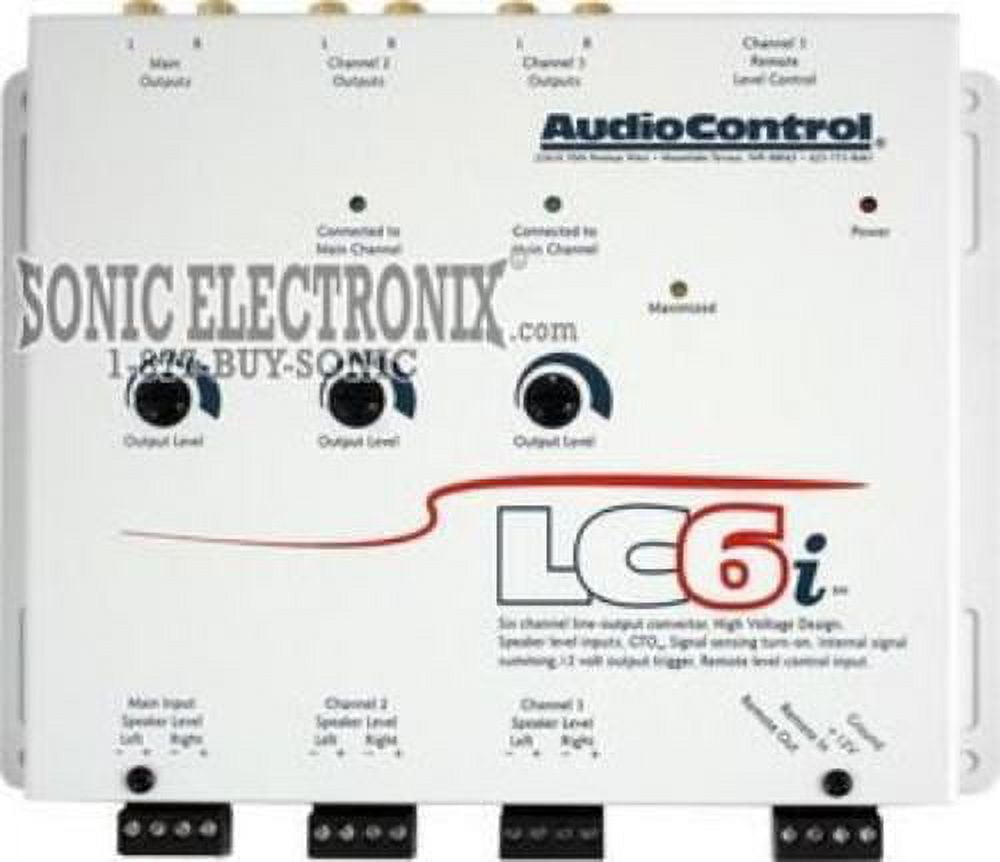 Audio Control LC6IWHITE White 6 Ch Output Conv W L - Walmart.com
