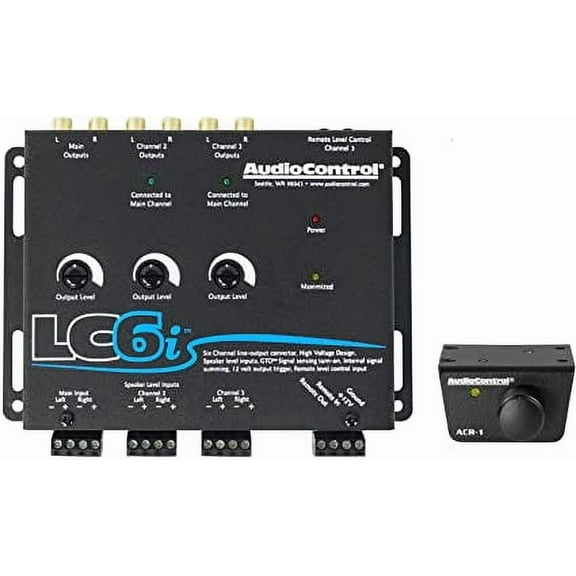 Audio Control LC6i & ACR-1<br/> 6 Channel Line Out Converter with Internal Summing for add aftermarket amps to a factory system & ACR-1 Dash Remote