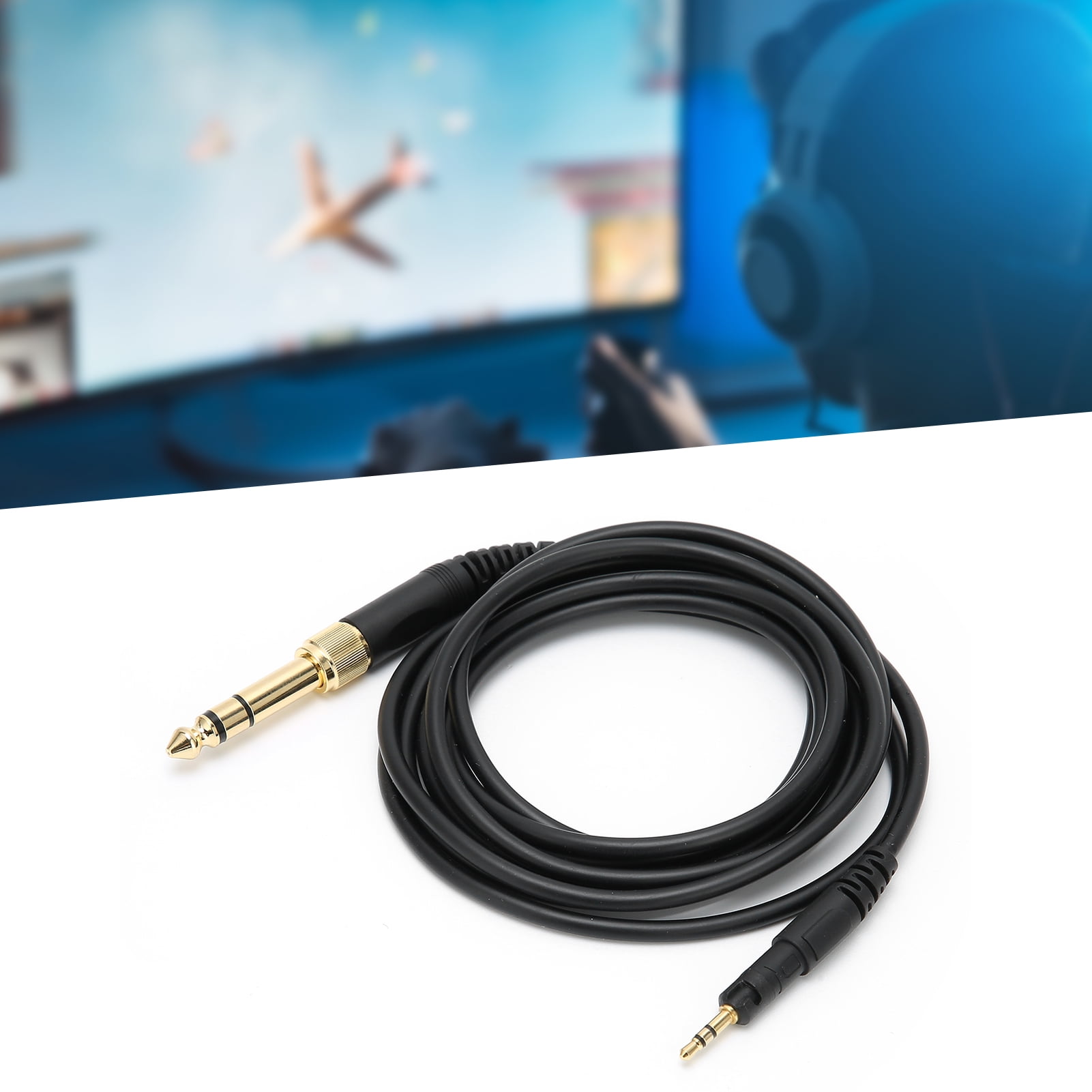 Audio Cord, Stereo Audio Cable Extension 3.5mm Audio Cable Cord High Resolution With Adapter For