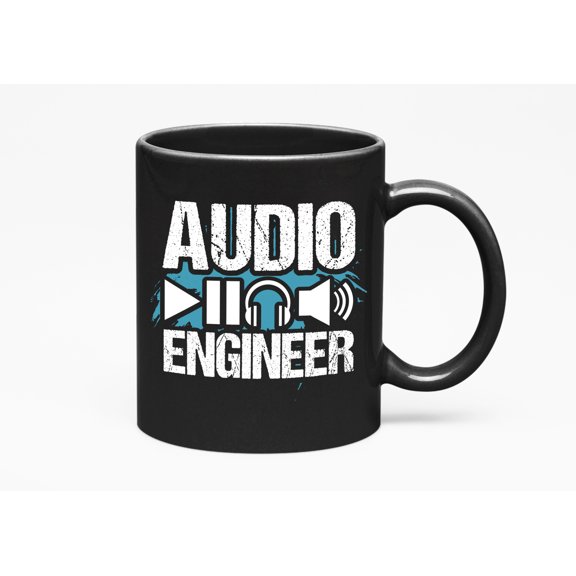 Audio Engineer. Cool, Black 11oz Ceramic Mug