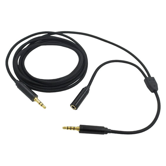 Audio Extension Cable Portable Male to Female 2 Meters 3 5mm TPU Streaming Recording Party Chat Link Audio Cord for One
