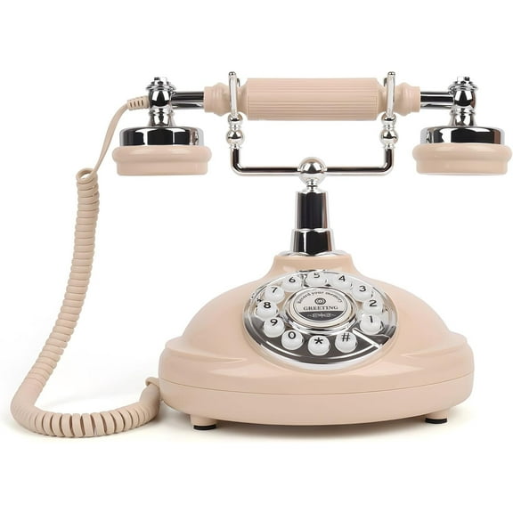 Audio Guest Book Wedding Phone Record Customized Voicemail with Audio Guest Book for Parties Weddings Birthdays Rentals Confessions Phone Record (Beige)