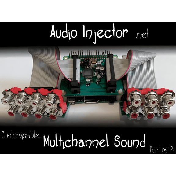 Audio Injector OCTO 8 channel sound card for Raspberry Pi HIFI DAC HAT HIFI DAC Audio Card Expansion Board for Raspberry Pi