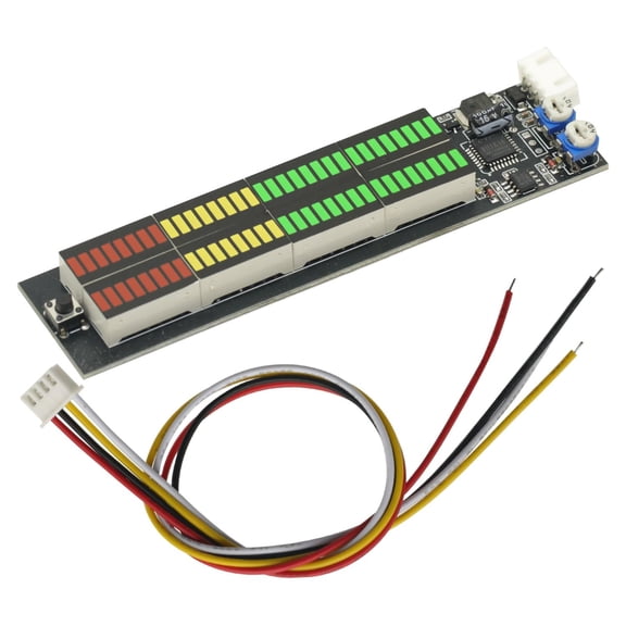 Audio Level Indicator Stereo Music Spectrum LED VU Meter for Car MP3 Player