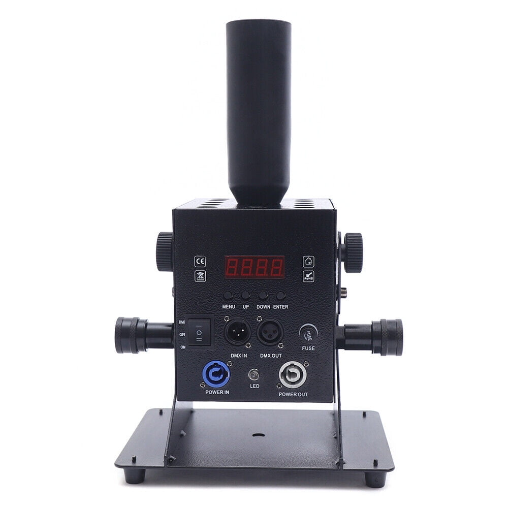 Audio Mixer, 260W LED Multi-Angle CO2 Smoke Machine, Durable Powder-Coated Metal, Compact Portable Design, Easy to Clean, 110V US Standard for Party and Stage Use