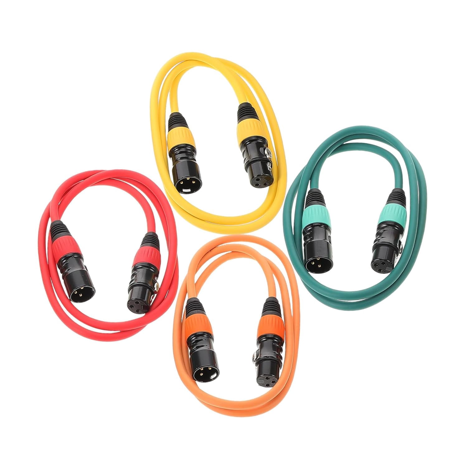 Audio Mixer Cable Male to Female 4pcs Microphone Cords Flexible for ...