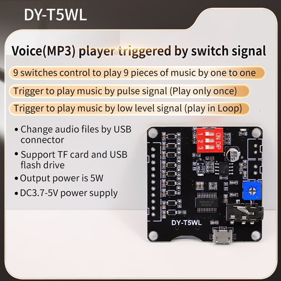 Audio Player Module,Player Sound 5w Mp3 Player Sound Voice Audio Player Voice 9ch Buzhi 9ch One One