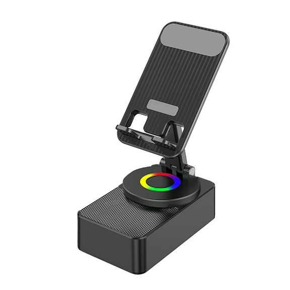 Audio Power Bank Bracket 2024 New Smart Speaker With Stand Foldable Cell Phone Stand 360° Rotation Audio Power Phone Holder