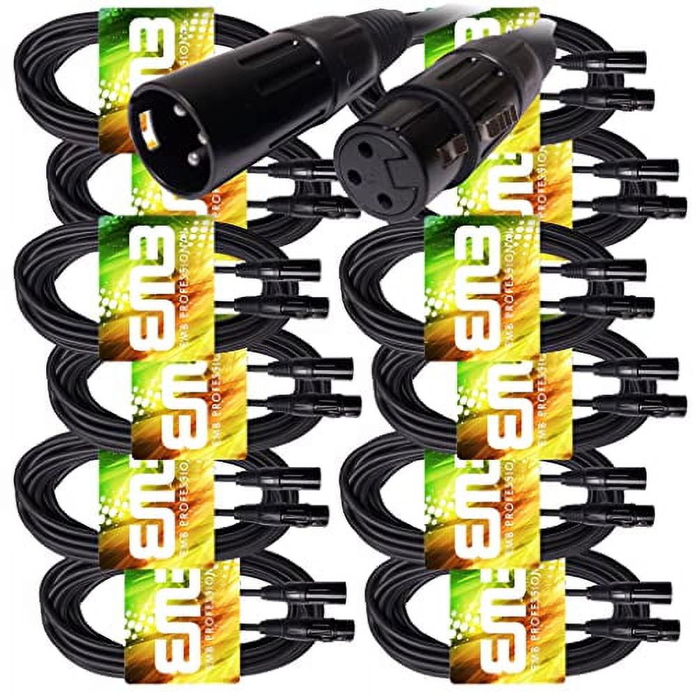 Audio Professional Shielded Speaker Cable XLR Male To Female Patch