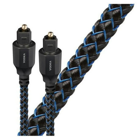 AudioQuest - OptiLink Vodka 2.5' Toslink Digital Optical Audio Cable - Black/Blue