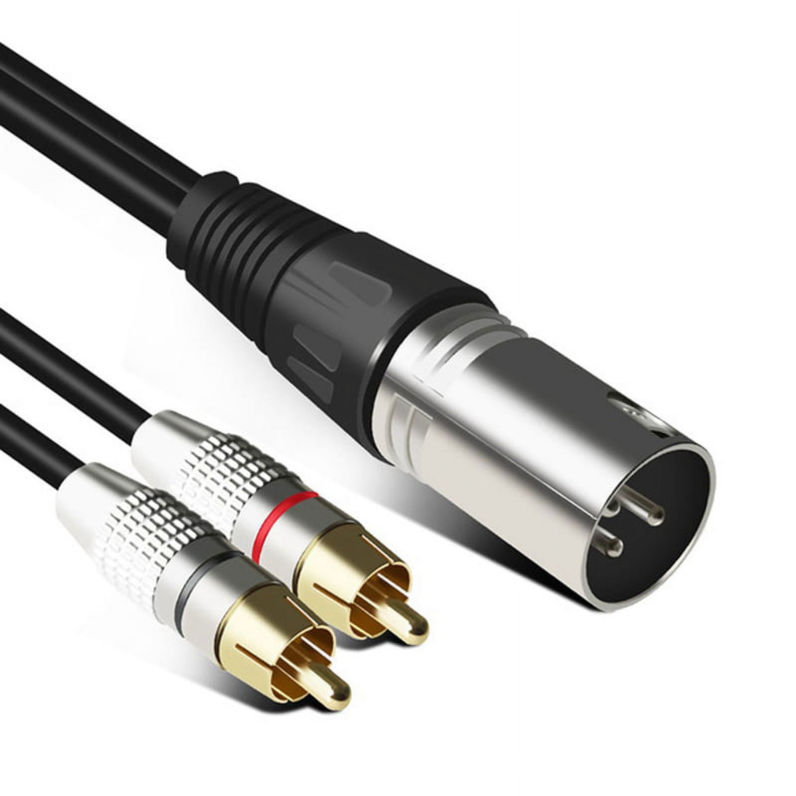 Audio RCA Cable 2RCA Male To XLR 3 Pin Male Cannon Amplifier Mixing Plug AV Cable XLR To Dual