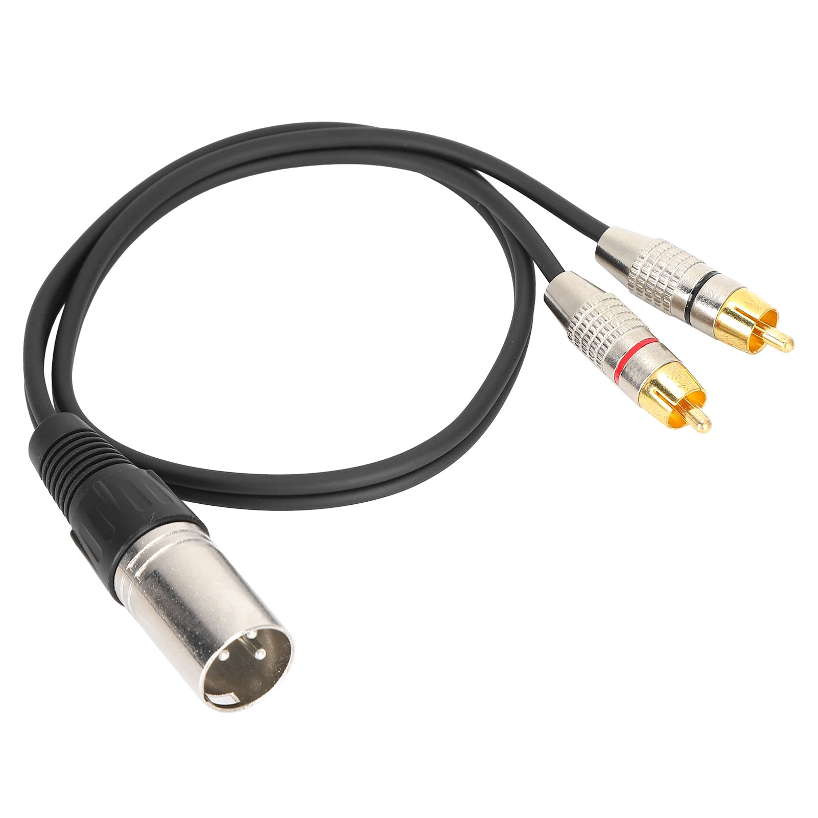 Audio Separation Cable, Professional XLR Male Splitter Patch Cable PVC