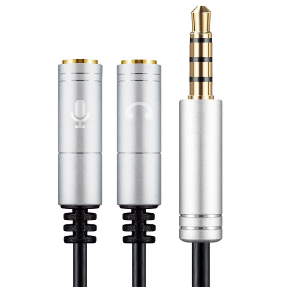 Audio Splitter Cable 3.5mm Male to 2 Port Female Extension Aux Cord ...