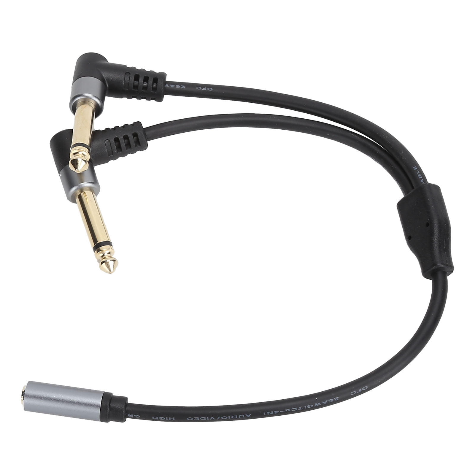 Audio Splitter Cable, Aluminum Alloy 3.5mm Stereo To 6.35mm Adapter