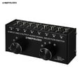 thumbnail image 1 of Audio Switcher,Splitter With 3.5mm Input Output Box Splitter With Switcher Two-way 6-in-2-out Audio 3.5mm Audio Input Two-way Audio Box 6 2 Output Wotao Moweo 6-in-2-out Switcher, 1 of 7