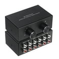 thumbnail image 1 of Audio Switcher Two-Way RCA Switch Splitter Audio Sharing Active Speakers Swither, 1 of 10