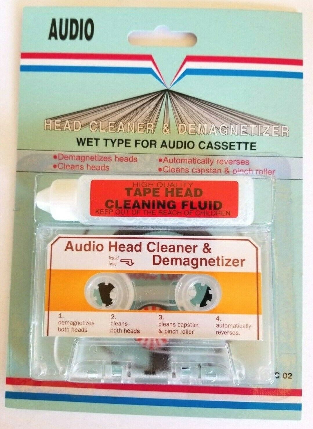 Audio Tape Cassette Player Wet Head Cleaner &