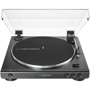 Audio-Technica 2-Speed Belt-Drive Fully Automatic Turntable with 45 RPM Adapter, Switchable Phono Preamp, and RCA Out, Black
