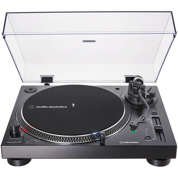 Audio-Technica 3-Speed Direct-Drive Manual Turntable with USB for MP3 encoding, 45 RPM Adapter, Switchable Preamp, RCA Out, and AT-VM95 Stylus