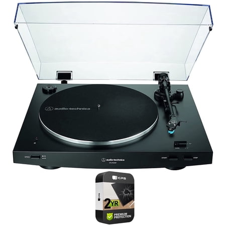 Audio Technica AT-LP3XBT-BK Fully Automatic Wireless Belt-drive Turntable Black Bundle with 2 YR CPS Enhanced Protection Pack