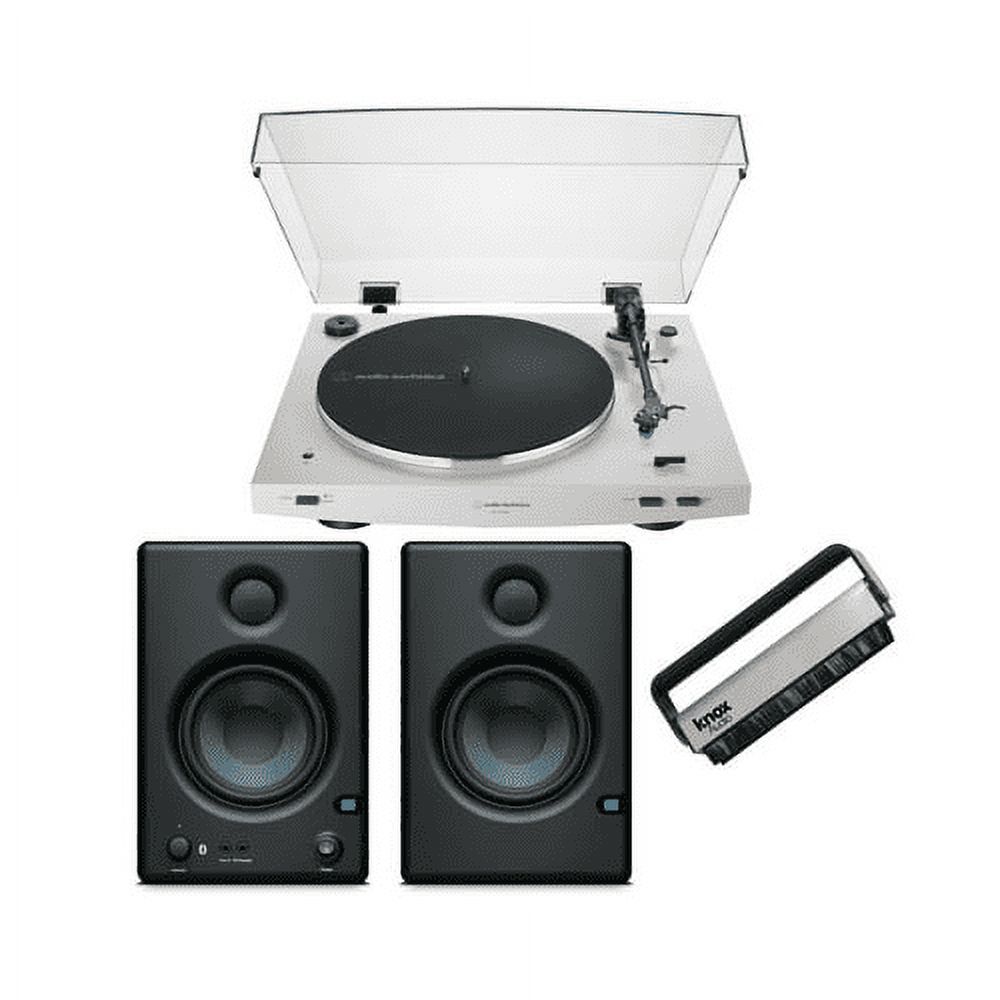 Walmart Turntable Audio Technica AT-LP3xBT Bluetooth Belt-Drive Turntable (White) with ...