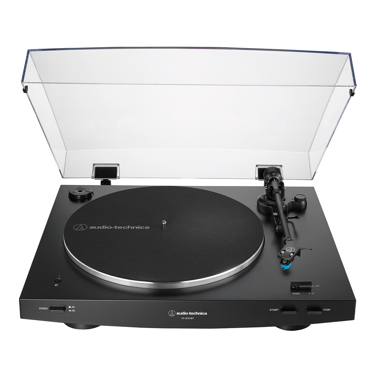 Black Aluminum Belt Drive Fully Automatic Turntable