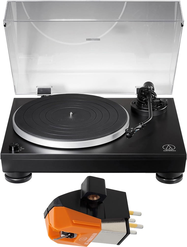 Audio Technica AT-LP5X 3-Speed Fully Manual Direct Drive Turntable with an Audio Technica AT-VM95EN Elliptical Dual Moving Magnet Cartridge (2020)