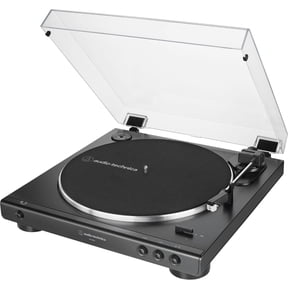 Audio-Technica AT-LP60X-GM Fully Automatic Belt-Drive Turntable 33-1/3 & 45 RPM -Gunmetal/Black Bundle with 1 Year Extended Protection Pack