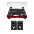 thumbnail image 1 of Audio-Technica AT-LP60XBT Bluetooth Fully Automatic Stereo Turntable (Red) with Record Cleaner Kit, 1 of 5
