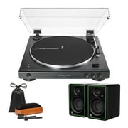 Audio-Technica AT-LP60XBT Bluetooth Fully Automatic Turntable Black with CR3-XBT Bluetooth Speaker