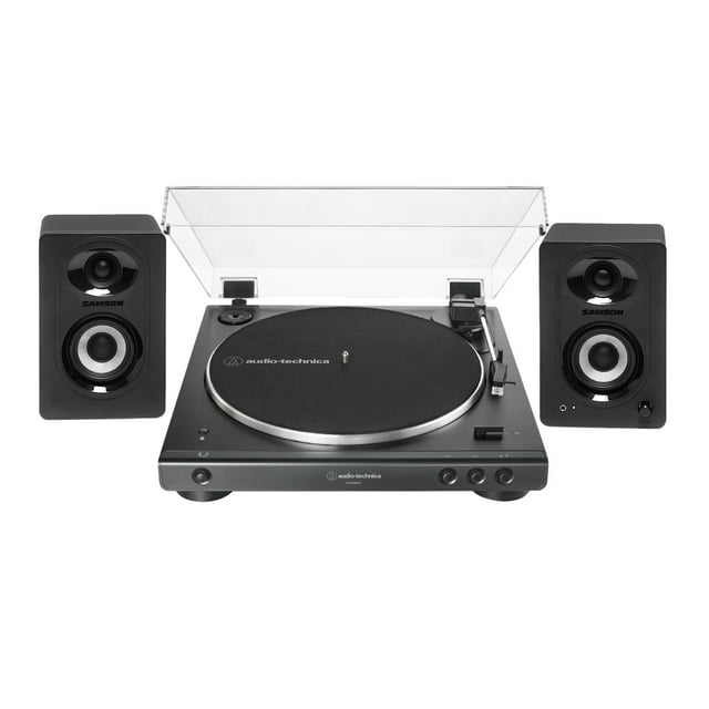 AudioTechnica ATLP60XBT Bluetooth Turntable (Black) Bundle with
