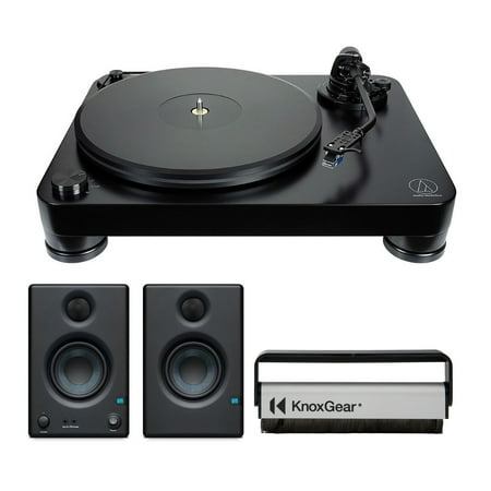 Audio-Technica AT-LP7 Fully Manual Belt-Drive Turntable with Monitors Bundle