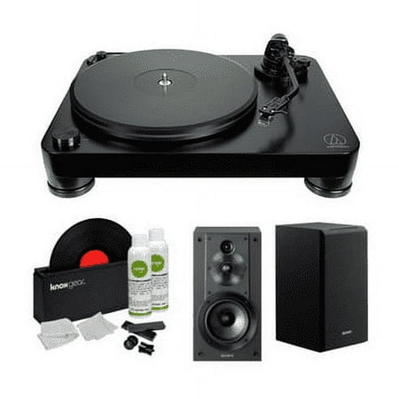 Audio-Technica AT-LP7 Fully Manual Belt-Drive Turntable with Speakers Bundle