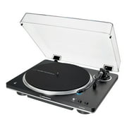 مشغل أسطوانات لاسلكي أوتوماتيكي بالكامل بتقنية البلوتوث AT-LP70XBT من Audio-Technica باللون الأسود/الفضي