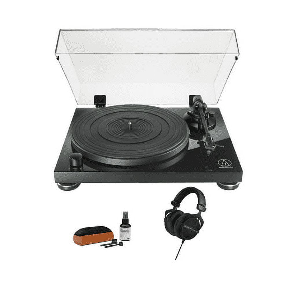 Audio Technica AT-LPW50PB Turntable with Beyerdynamic DT 990 PRO