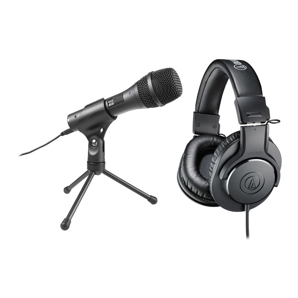 Audio Technica AT2005USB USB XLR Microphone and Ath M20X