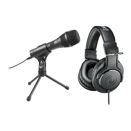 Audio Technica AT2005USB USB/XLR Microphone and Ath-M20X Professional Headphones