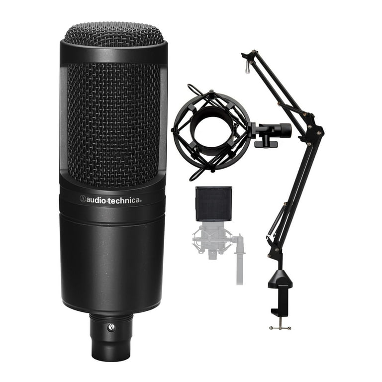 Audio-Technica AT2020 Cardioid Condenser Microphone Bundle