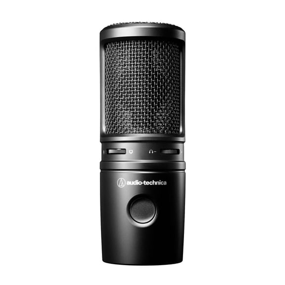 Audio-Technica AT2020USB-X Cardioid Condenser USB Microphone for Content Creators, Black