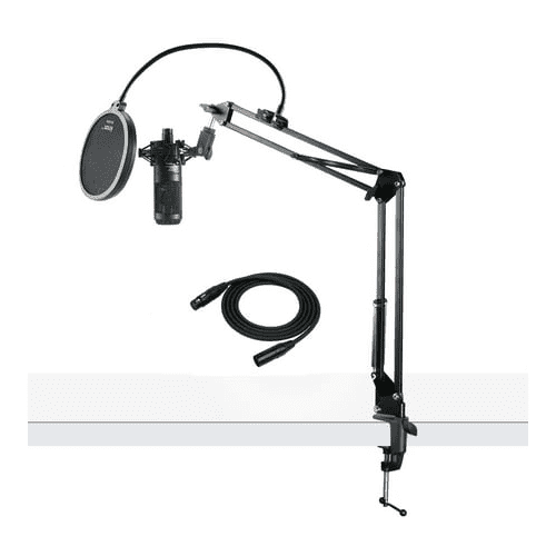 Audio Technica AT2035 Studio Condenser Microphone with Accessory Bundle
