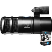 Audio-Technica AT2040USB Hypercardioid Dynamic Podcast USB Microphone, Black Bundle