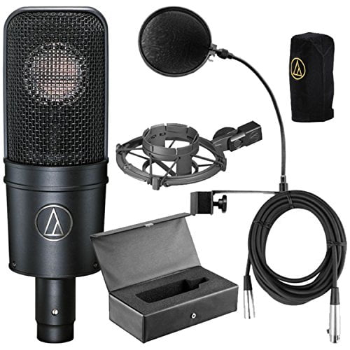 Audio-Technica AT4040 Cardioid Condenser Mic w/Pop Filter and 20' XLR Cable