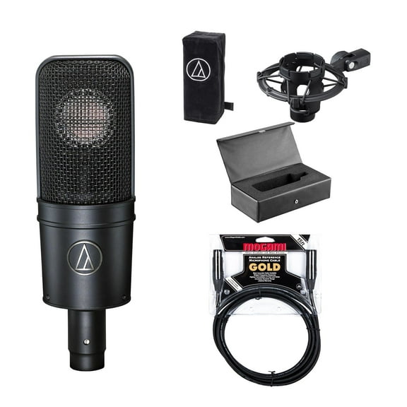 Audio-Technica AT4040 Microphone w/ 15ft Mogami Gold Studio XLR Cable Bundle