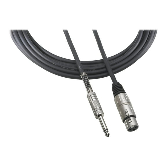 Audio-Technica AT8311 Value Microphone Cables - Microphone cable - XLR3 female to stereo jack male - 25 ft - shielded