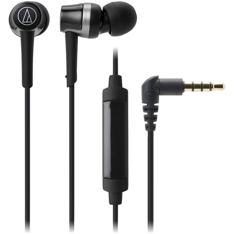 Audio Technica ATH CKR30ISBK SonicFuel ATH CKR30iS In Ear Headphones with Microphone Black