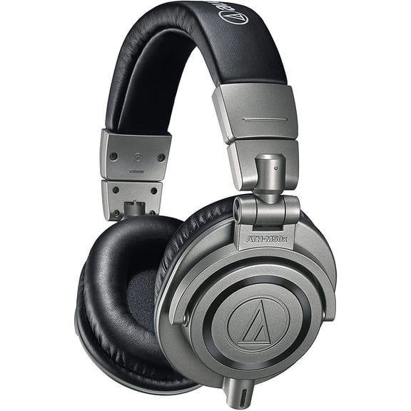 Audio Technica ATH-M50x Wired On Ear Headphone with Detachable Cable, Gun Metal