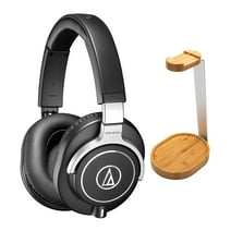 Audio-Technica ATH-M70x Professional Monitor Headphones with Knox Wooden Stand